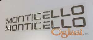 Monticello stiker oznake za camac-gliser